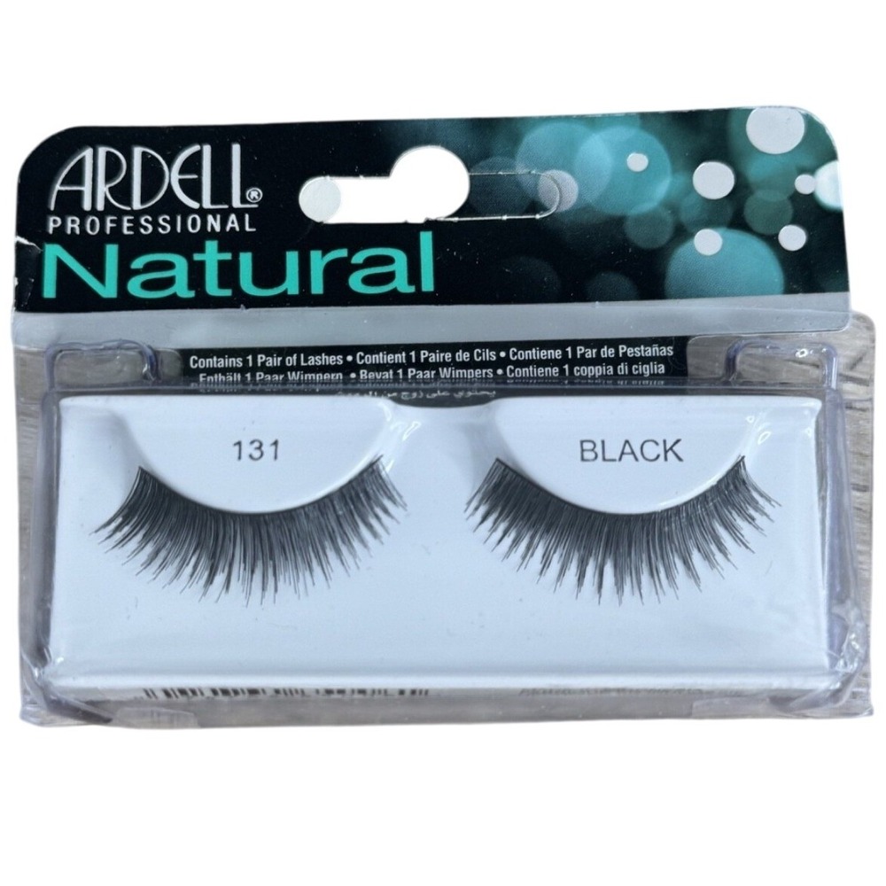 Ardell Professional Natural False Eyelashes 131 Black 1 Pair New